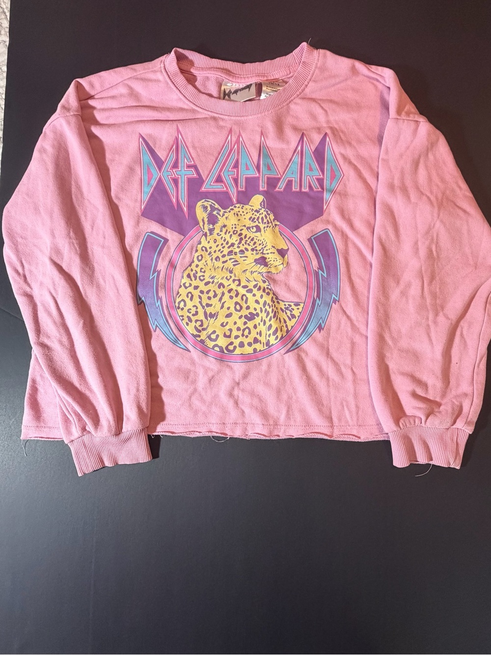Def Leppard Pink Kids Graphic Sweatshirt